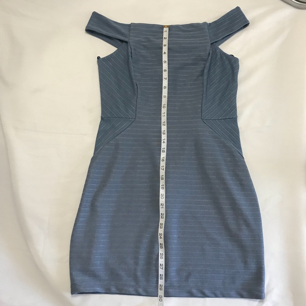 ! SOLD!!! TOPSHOP bodycon dress GRY US10 ribbed - Picture 6 of 6